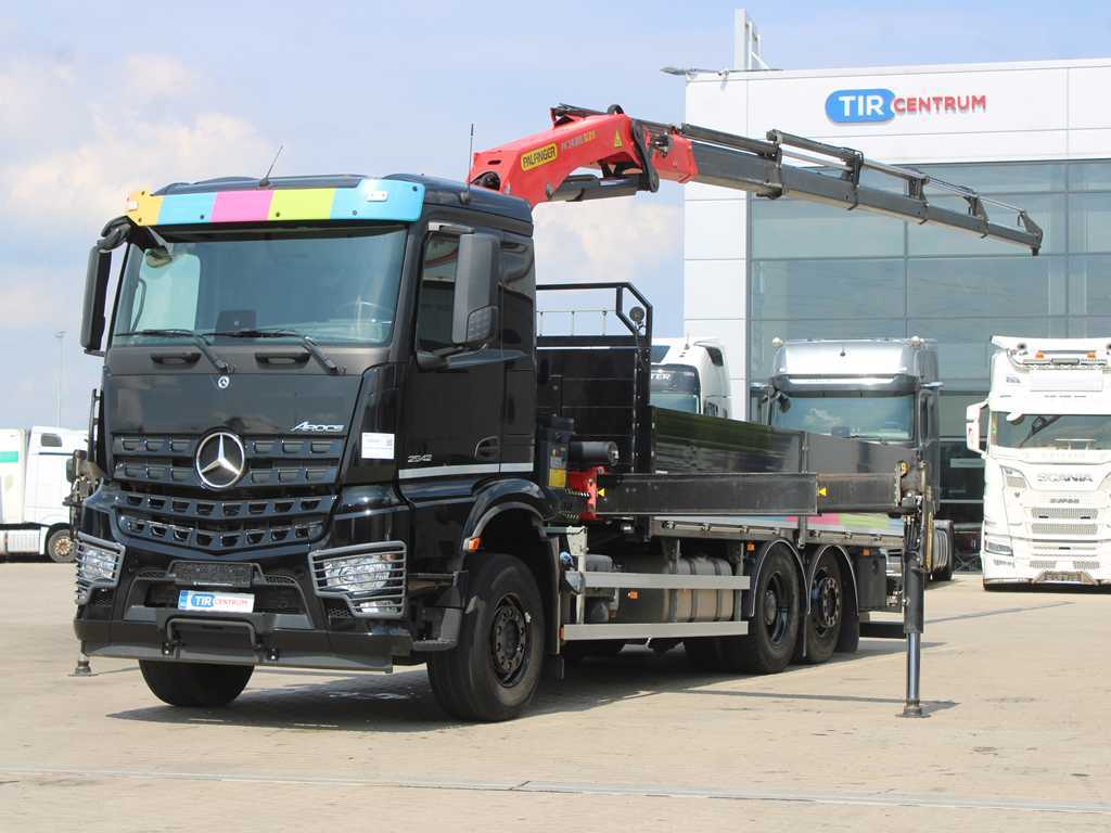 Mercedes-Benz Arocs 2542, 62, EURO 6, BOČNICE, NAVIGACE, KAMERA, PALFINGER PK 24.001 SLD 5