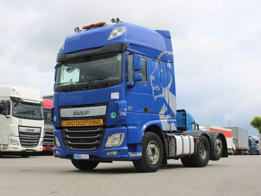 DAF XF 510 FTR, EURO 6, 62, NEZÁVISLÁ KLIMATIZACE, ZVEDACÍ NÁPRAVA