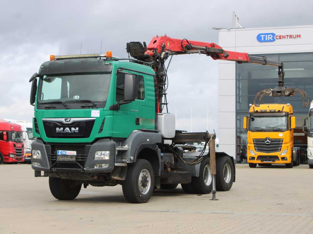 MAN TGS 33.500, 66, EURO 6, RETARDER, HYDRAULICKÁ RUKA PALFINGER Q 170 Z 96