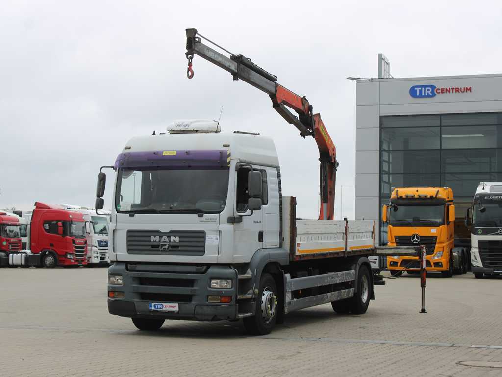MAN TGA 18.430, EURO 4, RETARDER, NEZÁVISLÁ KLIMATIZACE, PALFINGER PK 10500 A
