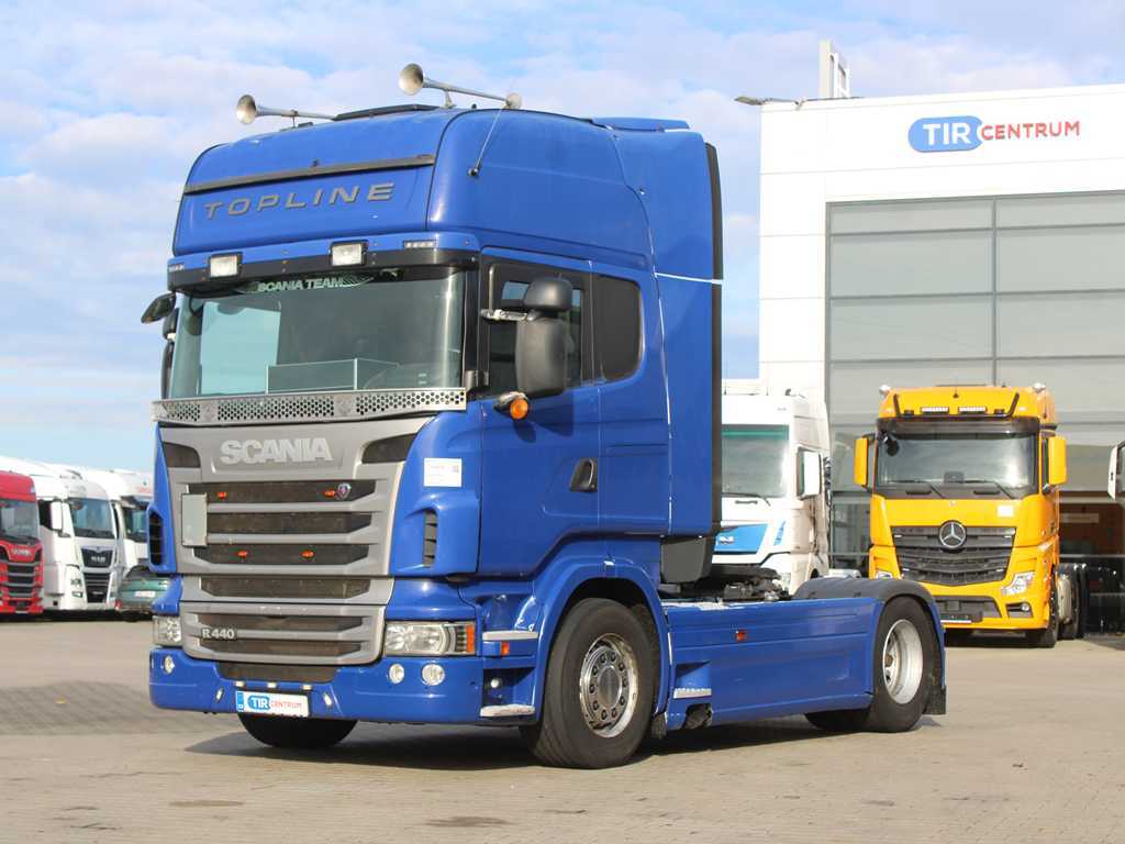 Scania R 440, EURO 6, RETARDER, NEZÁVISLÁ KLIMATIZACE, DVOUOKRUHOVÁ HYDRAULIKA