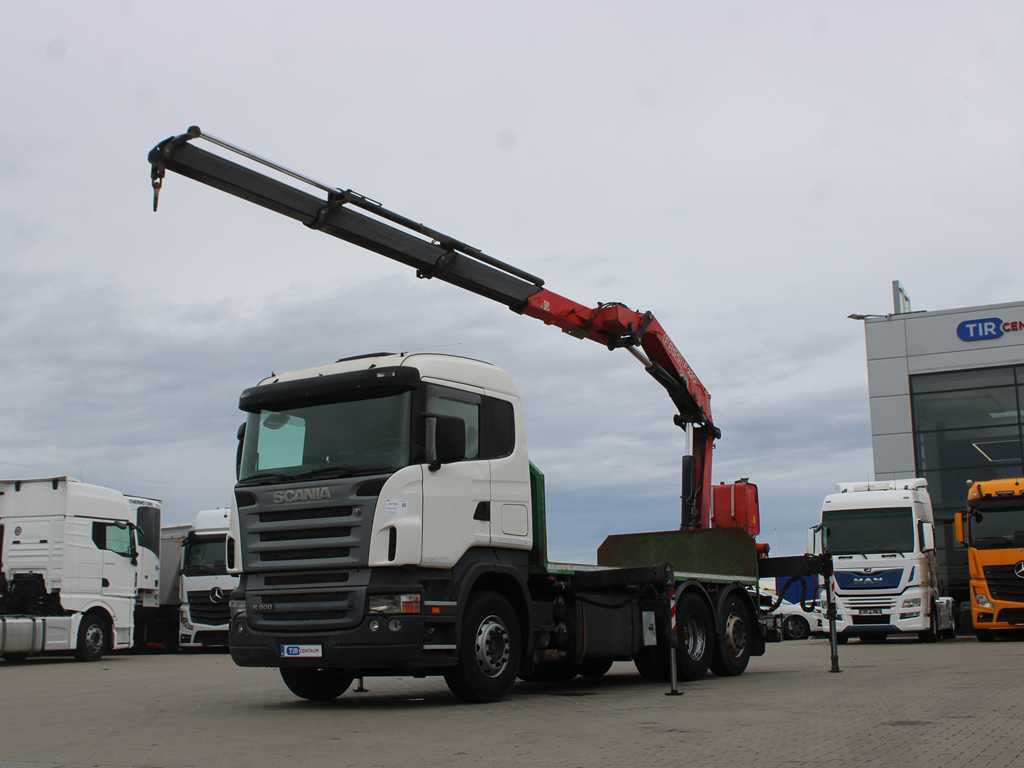 Scania R 500, 62, EURO 4, OPTICRUISE, HYDRAULICKÁ RUKA FASSI F 220 A.23