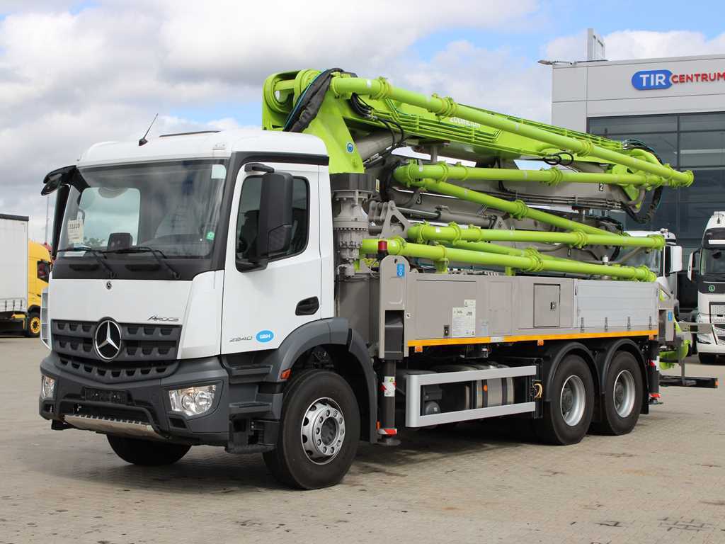 Mercedes-Benz ACTROS 2840, 64, Pompe de voiture ZOOMLION ZL 36 X-5 Z