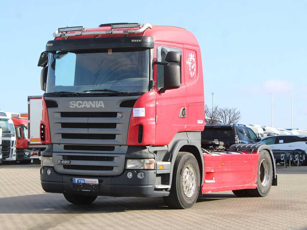 Scania R 420, STANDARD, RETARDER, DVOUOKRUH. HYDR., OPTICRUISE, EURO 4