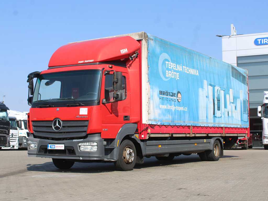 Mercedes-Benz ATEGO 1218 L/NR, EURO 6, BOČNICE, KAMERA, HYDRAULICKÉ ČELO