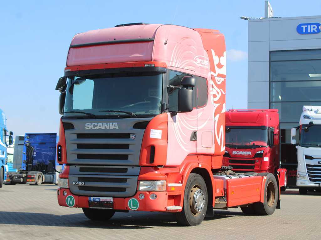 Scania R 420, EURO 4, OPTICRUISE, NEZÁVISLÁ KLIMATIZACE