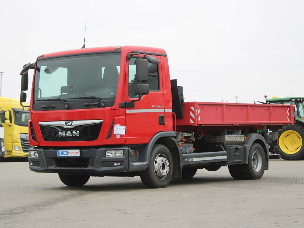 MAN TGL 12.220, EURO 6, HÁKOVÝ NOSIČ KONTEJNERŮ, KAMERA
