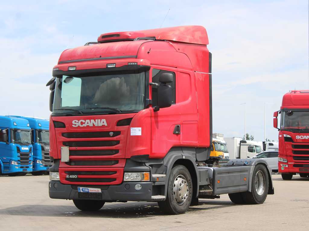 Scania R 490, EURO 6, RETARDER, NEZÁVISLÁ KLIMATIZACE, DVOUOKRUHOVÁ HYDRAULIKA