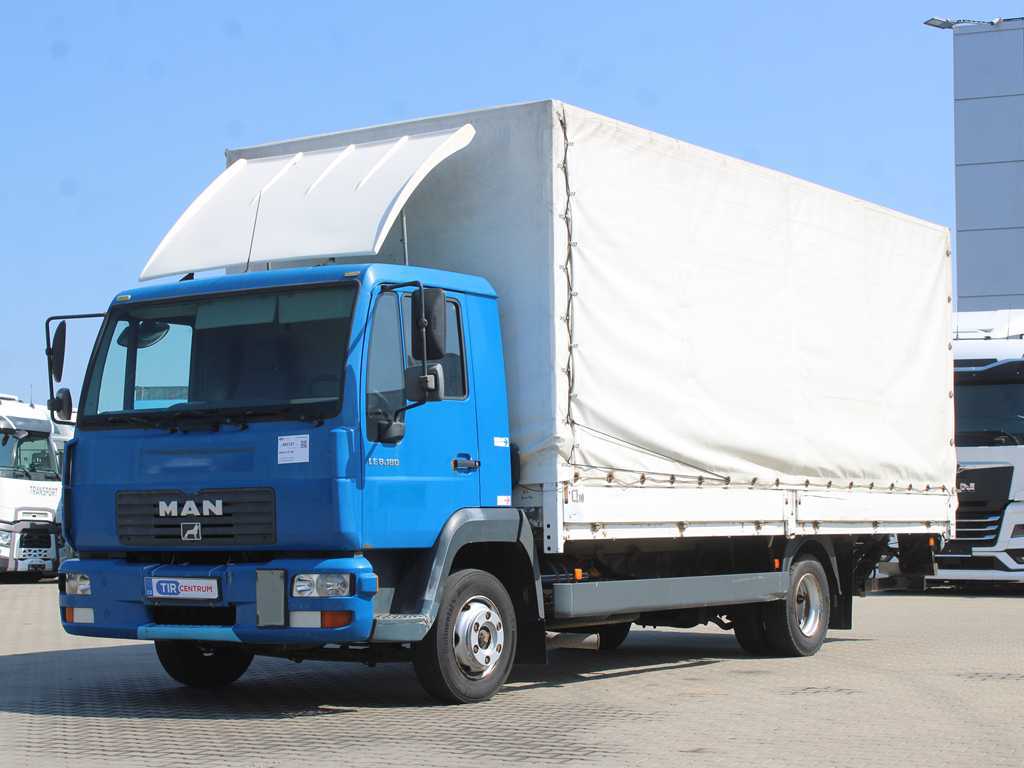 MAN LE 8.180, HYDRAULICKÉ ČELO, BOČNICE, EURO 3
