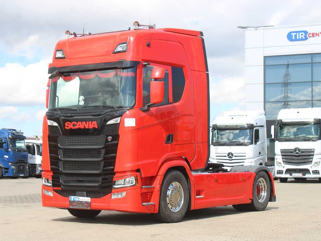 Scania S 500, RETARDER, DVOUOKRUHOVÁ HYDRAULIKA, NAVIGACE, EURO 6