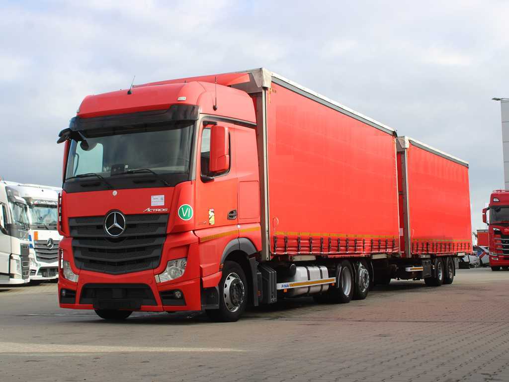 Mercedes-Benz Actros 2545, 62, BDF, NEZÁVISLÁ KLIMATIZACE, VZDUCHOVÉ PÉROVÁNÍ, EURO 6 + PANAV