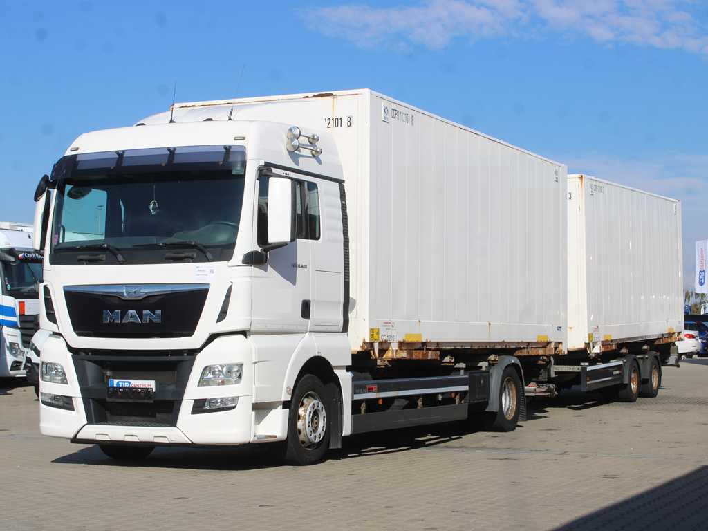 MAN TGX 18.400, EURO 6, BDF, VZDUCHOVÉ PÉROVÁNÍ, HYDRAULICKÉ ČELO + SCHEUWIMMER