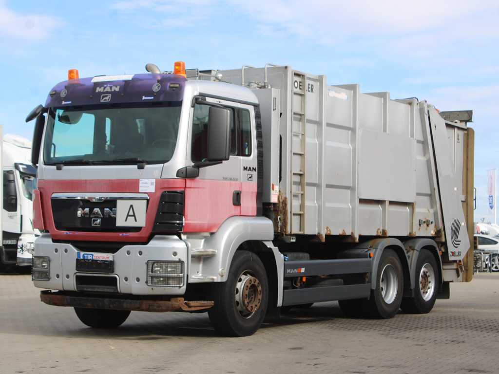 MAN TGS 28.320, EURO 5, 62, POPELÁŘSKÝ VŮZ, ZOELLER