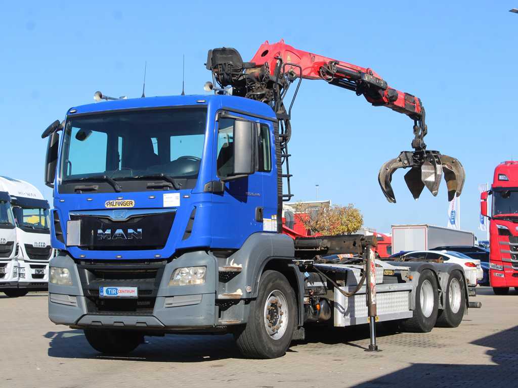 MAN TGS 26.440, 64, PALFINGER EPSILON M 120 Z 82, HÁKOVÝ NOSIČ, EURO 6