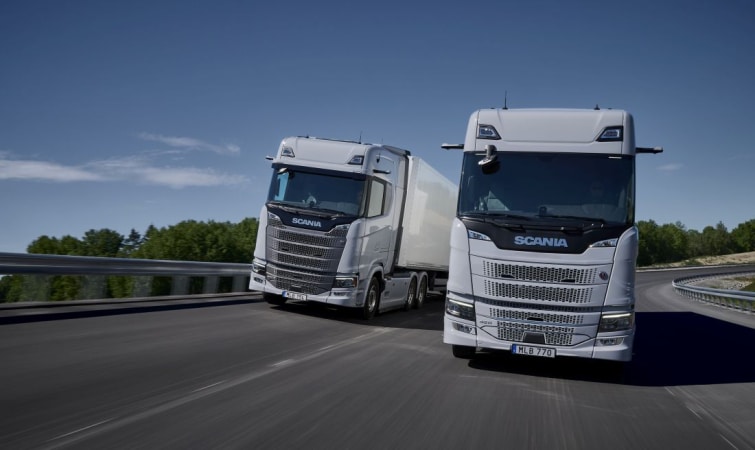 Digitální zpětná zrcátka Scania Dynamic